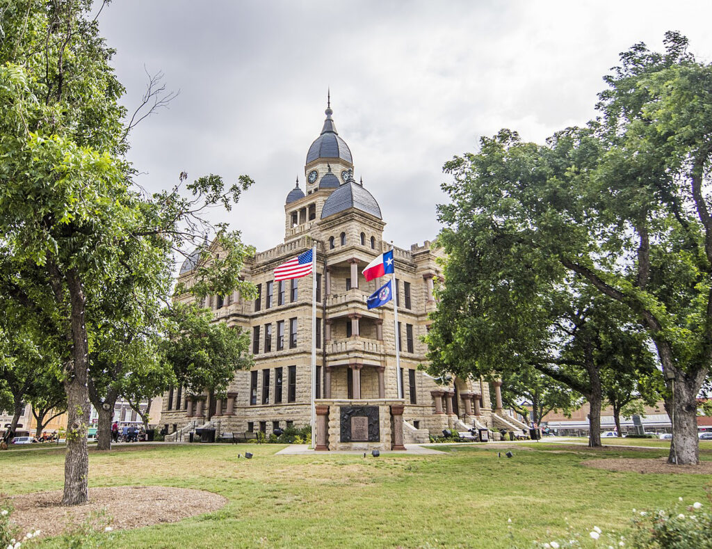 © Michael Modecki.  "Denton County Courthouse On The Square in Denton, Texas" Licensed 